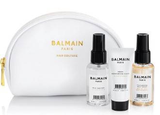 Balmain White Cosmetic Styling Bag, Set